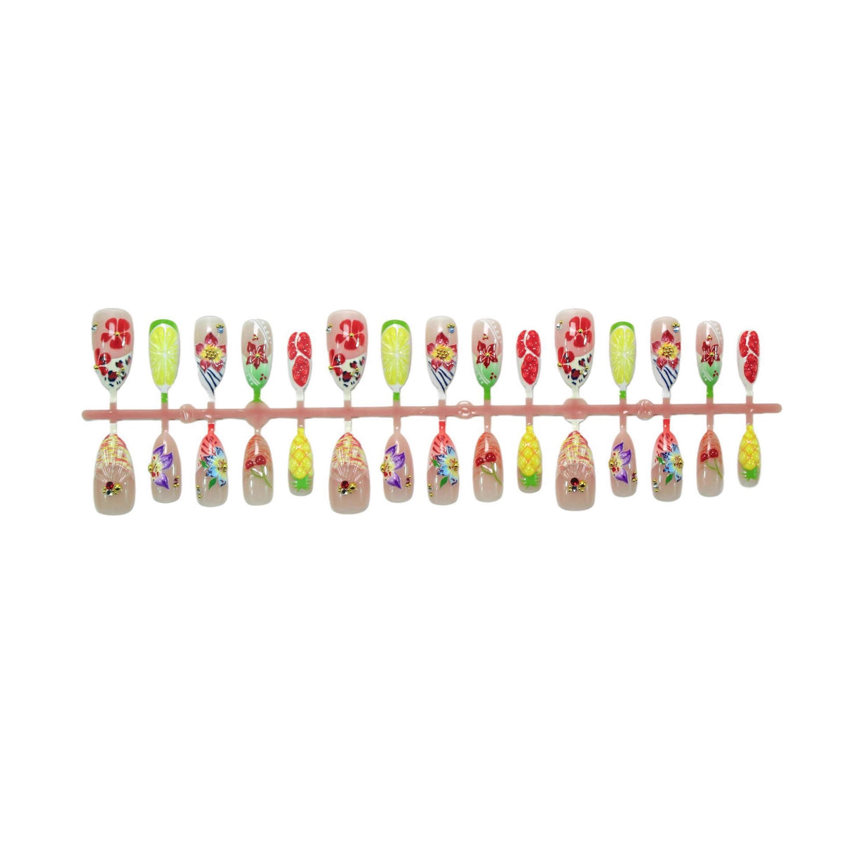 Künstlerisches Floral Press-On Nagelkunst-Set Brehn 1790636675