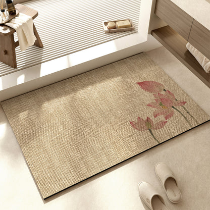 Dekorative florale Muster Badematte