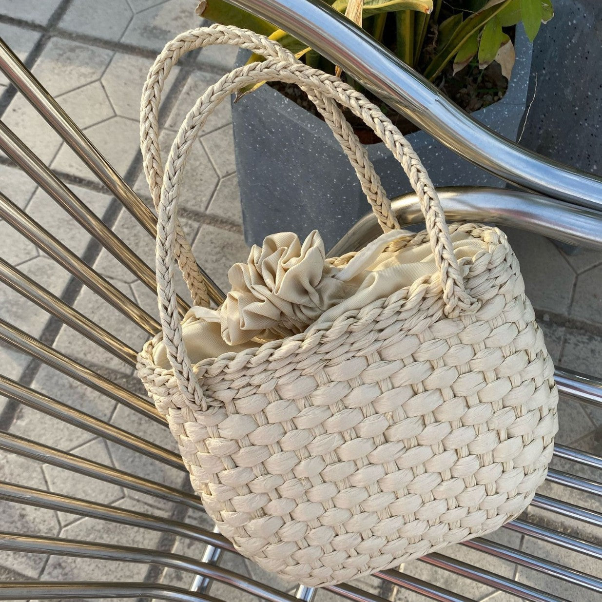 Damen Geflochtene Tasche Brehn