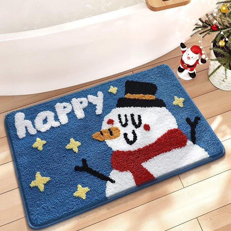 Weihnachtsbaumförmiger Teppich