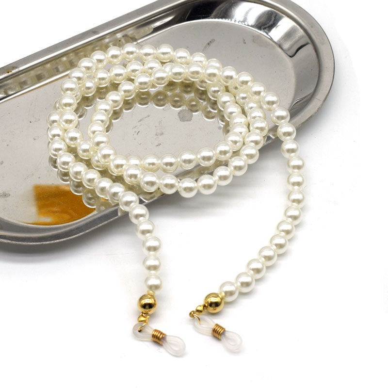 Elegante Perlenbesetzte Brillen Kette Brehn