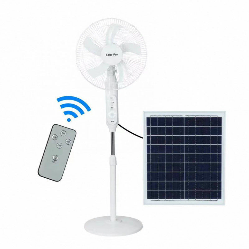 Unisex Solarbetrieben Standventilator mit verstellbarem Neigungswinkel und effizienten Lüfterblättern Brehn