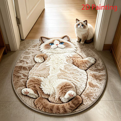 Kat-themed Plüsch-Teppich