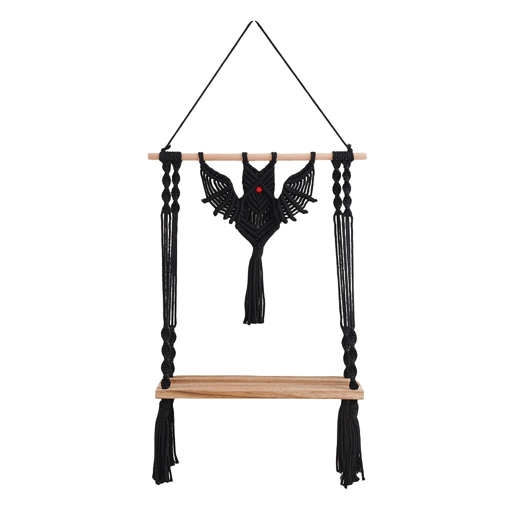 Macramé Wandregal mit bohemian Design Brehn