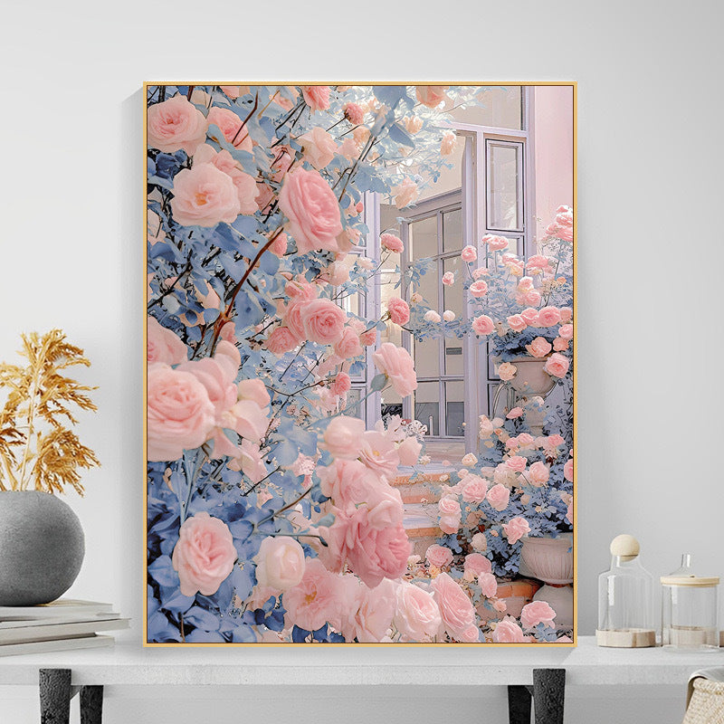Floral Garden Scene Wandkunst Brehn