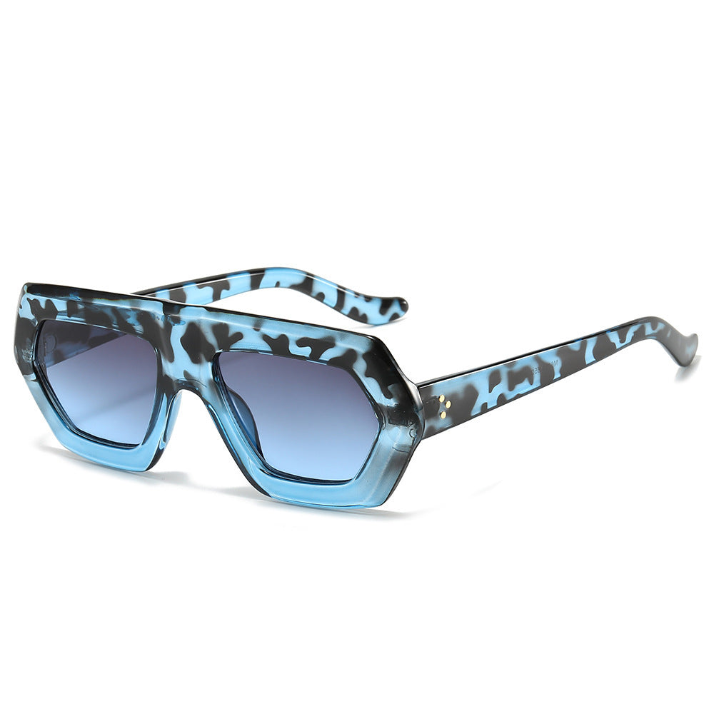 Damen modische optische Brille im extravaganten Hexagon-Design Brehn