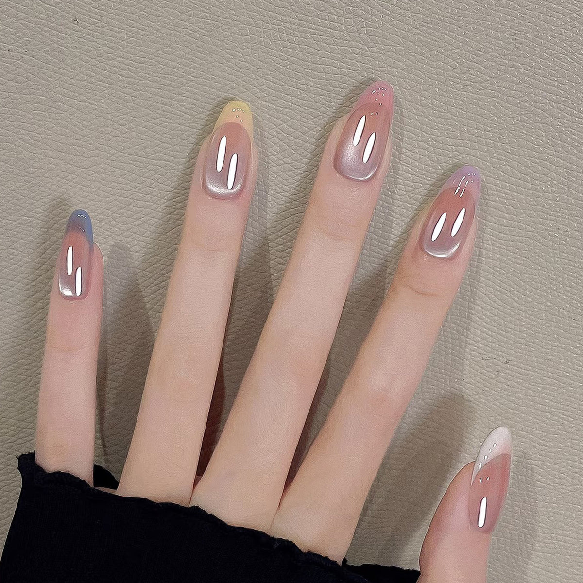 Trendy Ombre Press-On Nail Set Brehn
