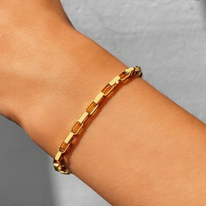 Chunky Rechteckige Gliederkette Brehn
