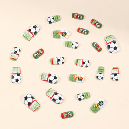 Fußball-Themen 3D Nagel Kunst Erweiterungen Brehn