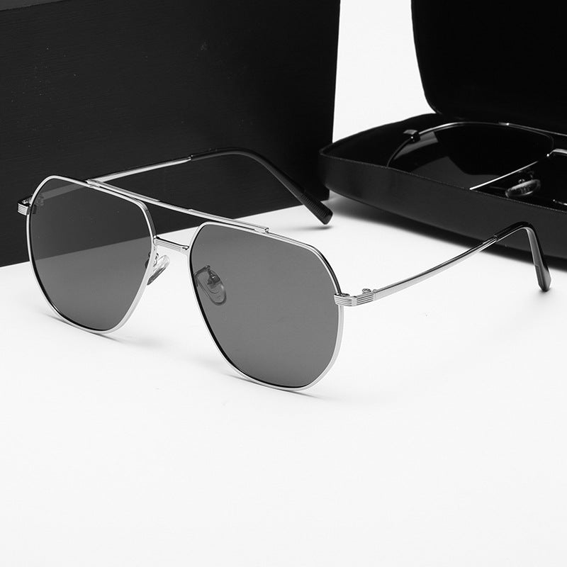 Damen stilvolle Sonnenbrille mit innovativem Metallrahmen Brehn
