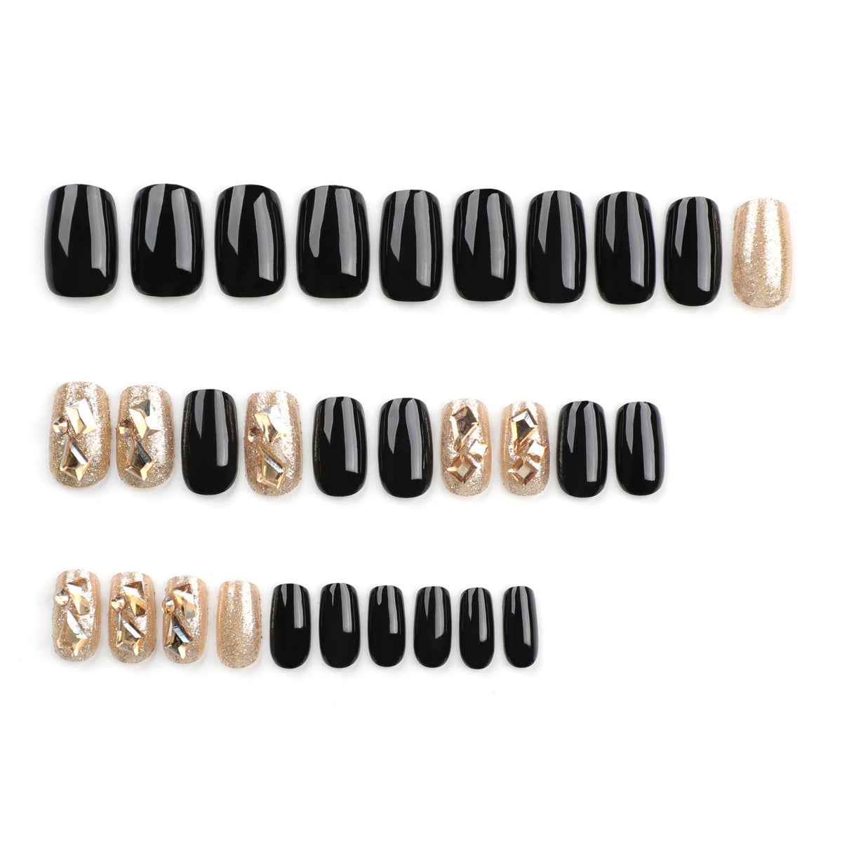 Kunstvolle Nagelkunst mit luxuriösem Glitzerdesign Brehn