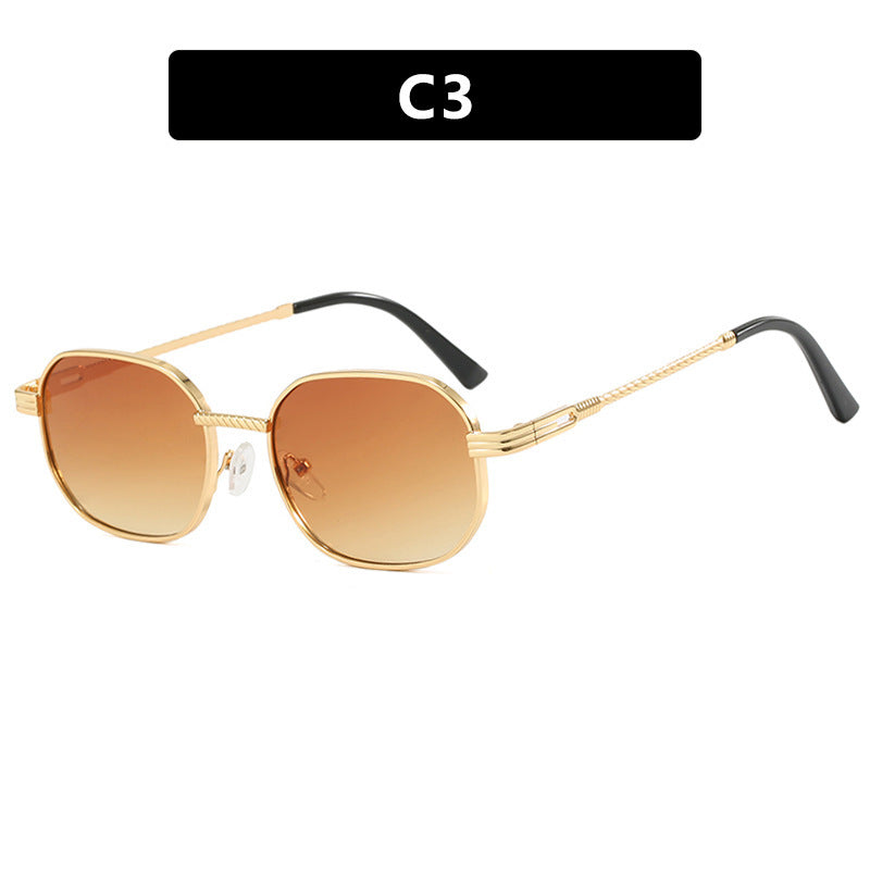 Damen modische Sonnenbrille mit geometrischem Rahmen und Farbverlauf Gläsern Brehn