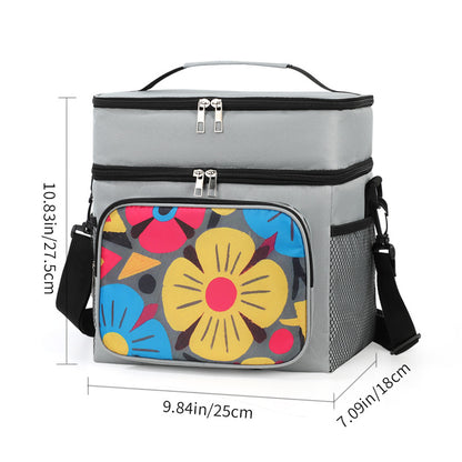 Isolierte Blumenmuster-Lunch-Kühltasche Brehn