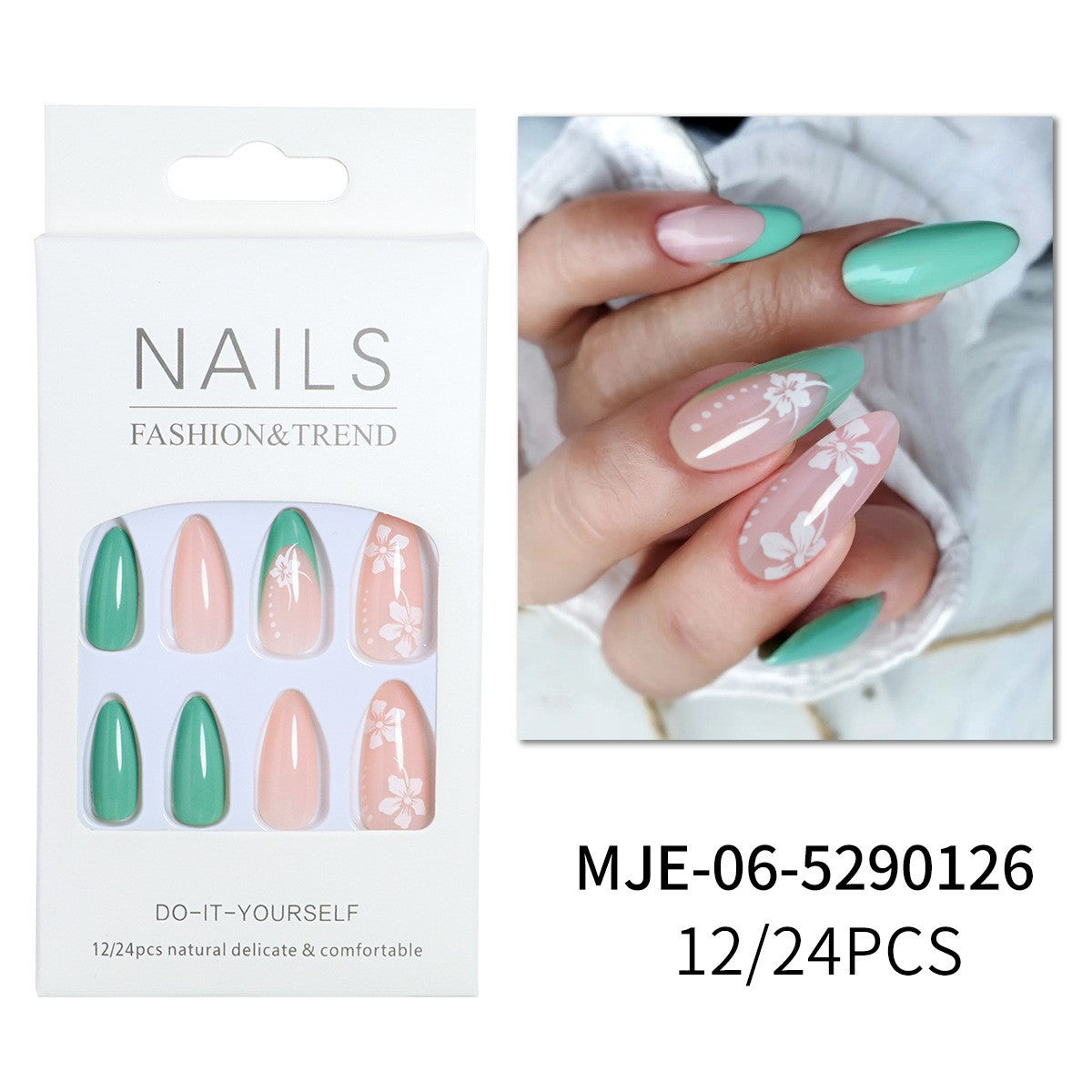 Kreatives Press-On Nageldesign Brehn