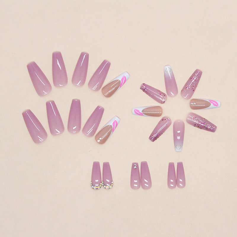 Dekoratives Press-On Nagelkunst Set Brehn