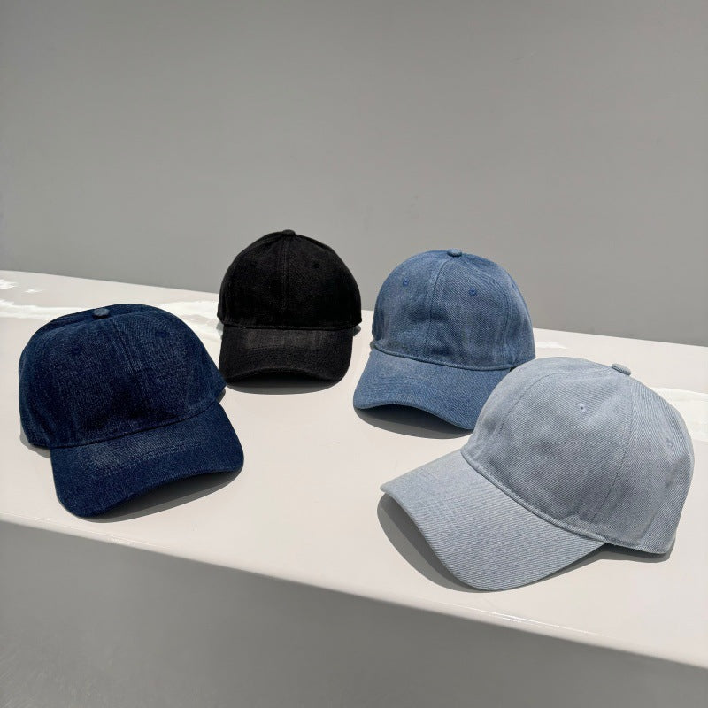 Damen klassische verstellbare Denim Baseballmütze Brehn
