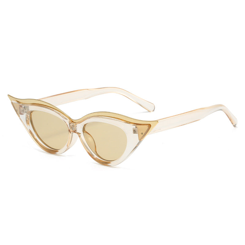 Damen Cat-Eye Sonnenbrille mit luxuriösen metallischen Akzenten Brehn