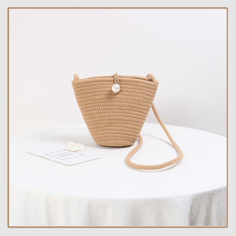 Damen Handgefertigte Crossbody Tasche mit eleganter Kordeloptik Brehn