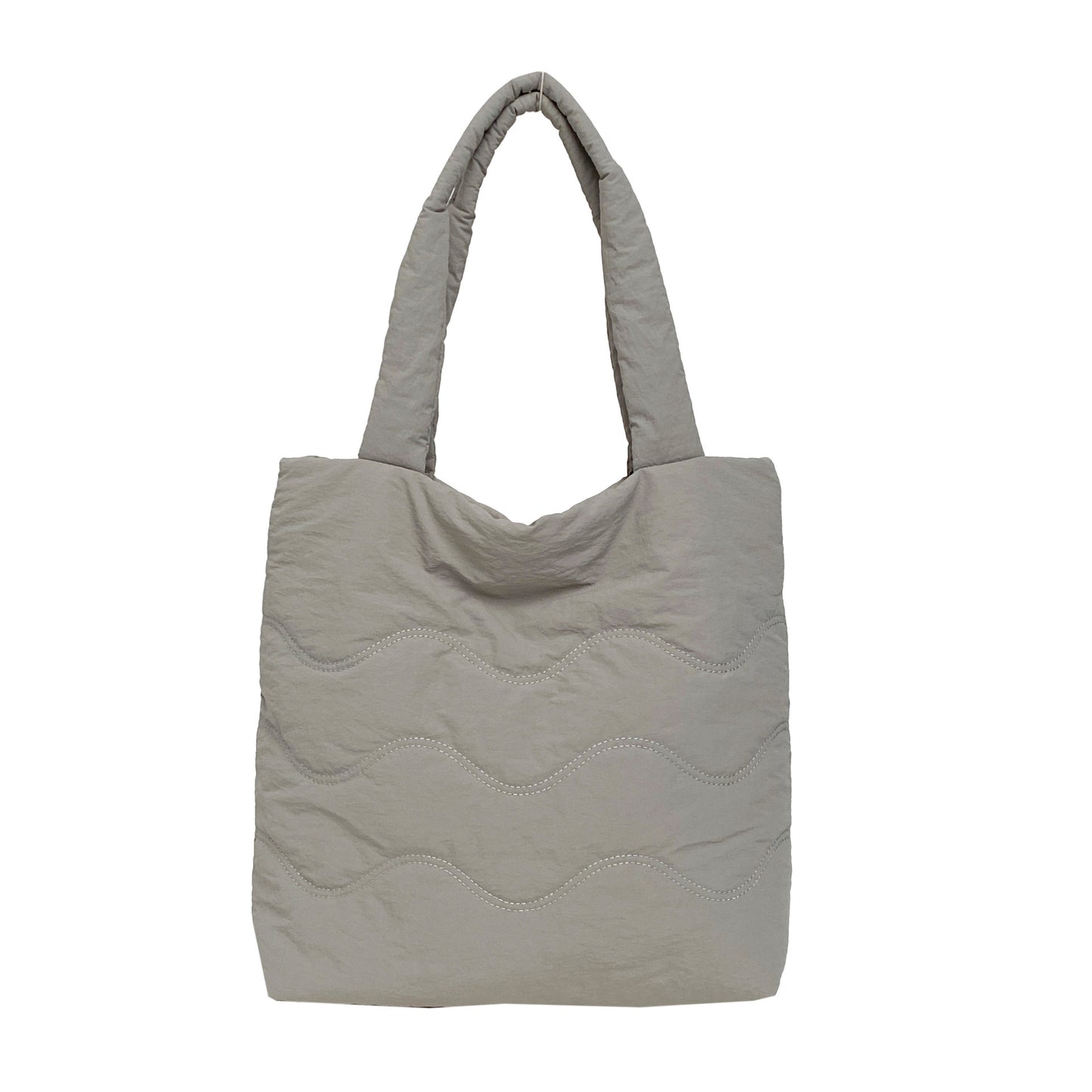 Gefütterte Schultertasche mit Wellenförmigem Design Brehn