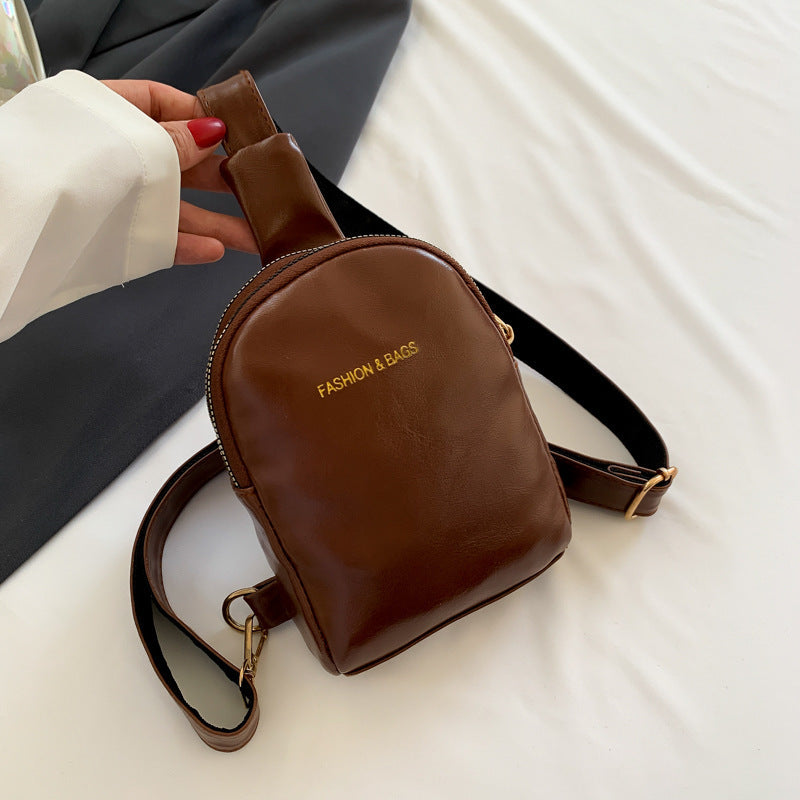Trendy Leder Crossbody Tasche