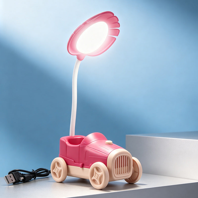 Damen LED Schreibtischlampe im verspielten Design Brehn