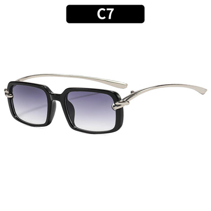 Elegante Rechte Rahmen Sonnenbrille