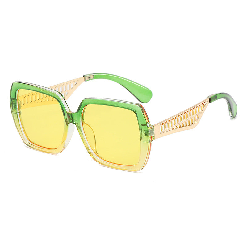 Damen Luxus-Sonnenbrille mit modischem Struktur-Rahmen Brehn