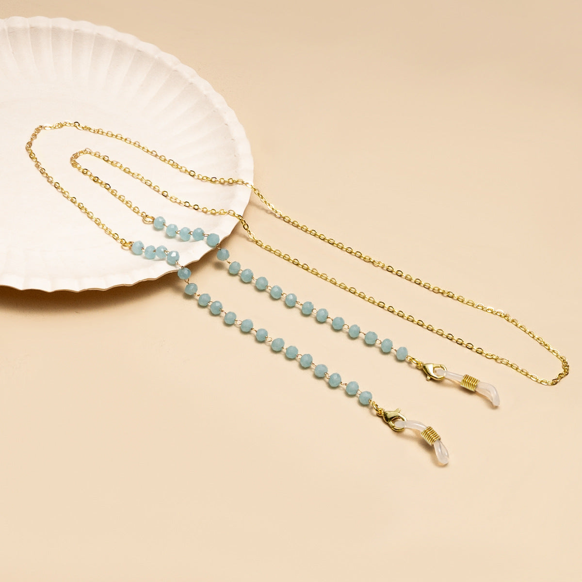 Elegante Perlen Brillen Kette Brehn
