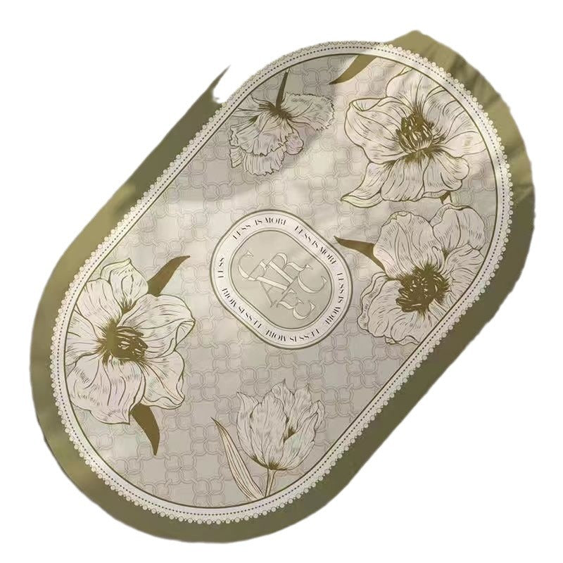 Elegante Blumenmuster Badezimmermatte Brehn