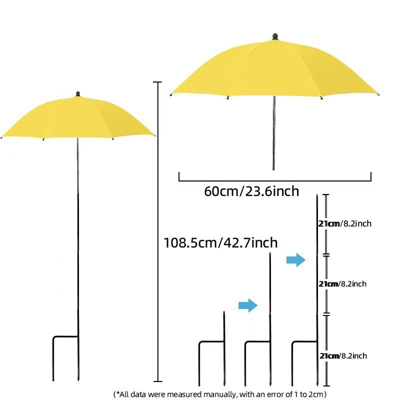 Damen Sonnenschutzschirm mit flexiblem Stativ Brehn