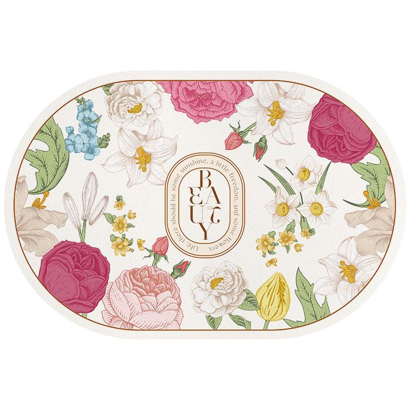 Blumenmuster Bereichsmatte