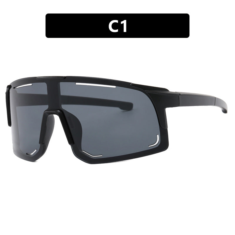 Damen sportliche Sonnenbrille mit integriertem UV-Schutz und großem Sichtfeld Brehn