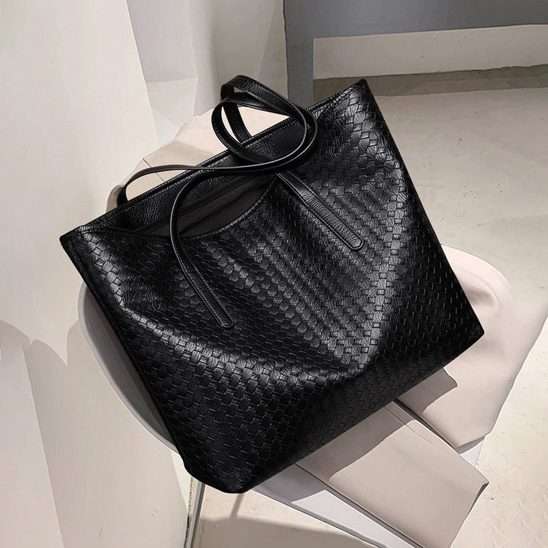 Woven Leather Tote Bag Brehn