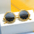 Damen modische Sonnenbrille mit blütenförmigem Rahmen Brehn