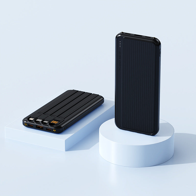 Powerbank mit Integrierten Ladekabeln und Hochgeschwindigkeitsladefunktion Brehn