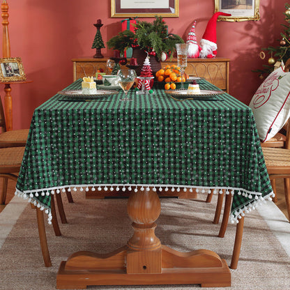 Festliches Karierte Tischdecke