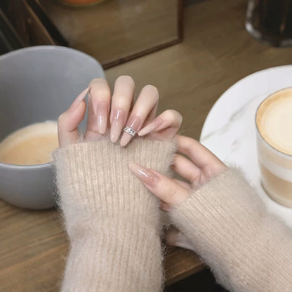 Elegante Lange Stiletto Nagelverlängerungen