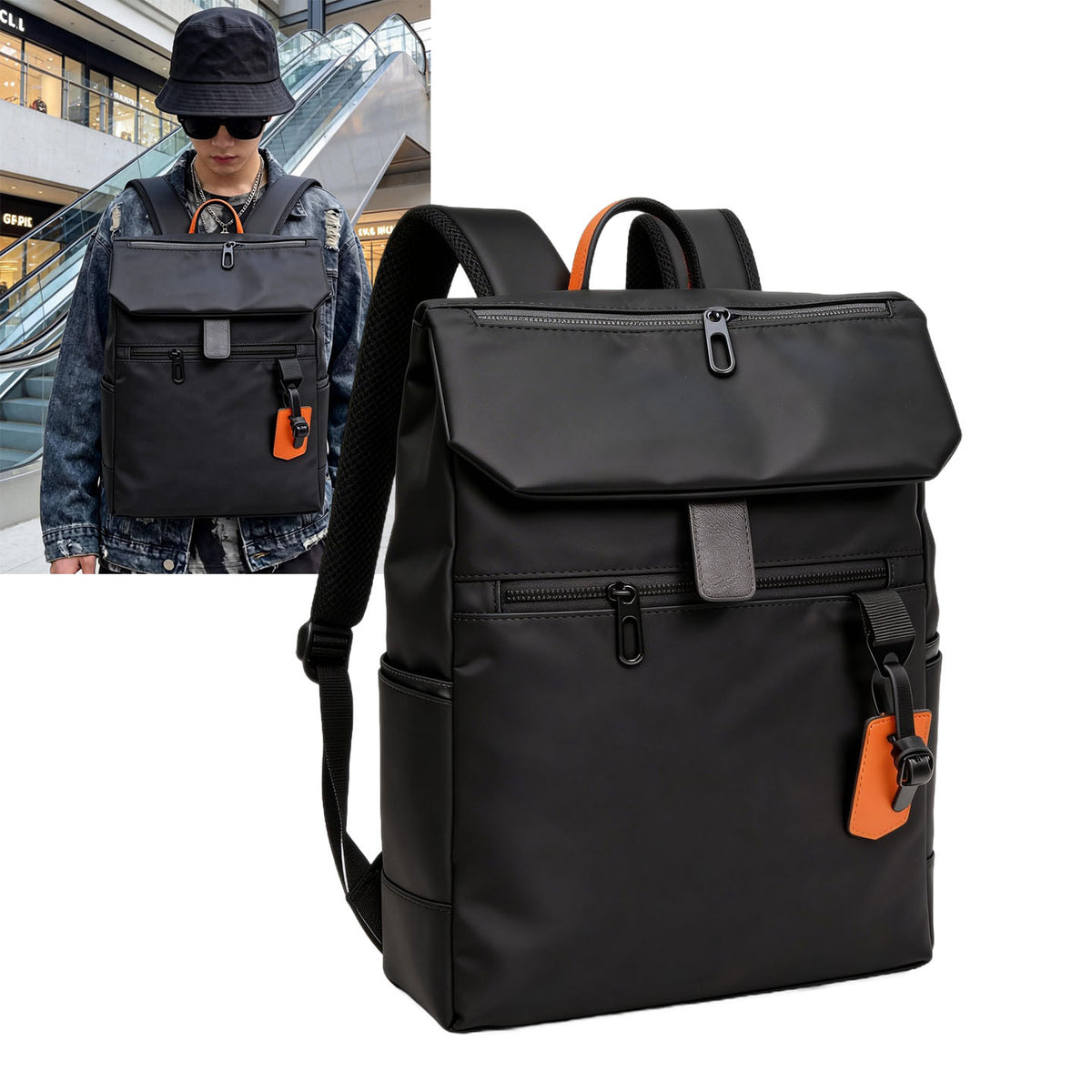 Stilvoller Hochwertiger Moderner Rucksack Brehn