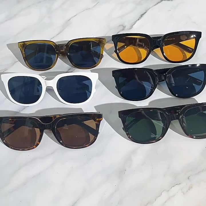 Damen stylische Sonnenbrille im modernen, geometrischen Design Brehn