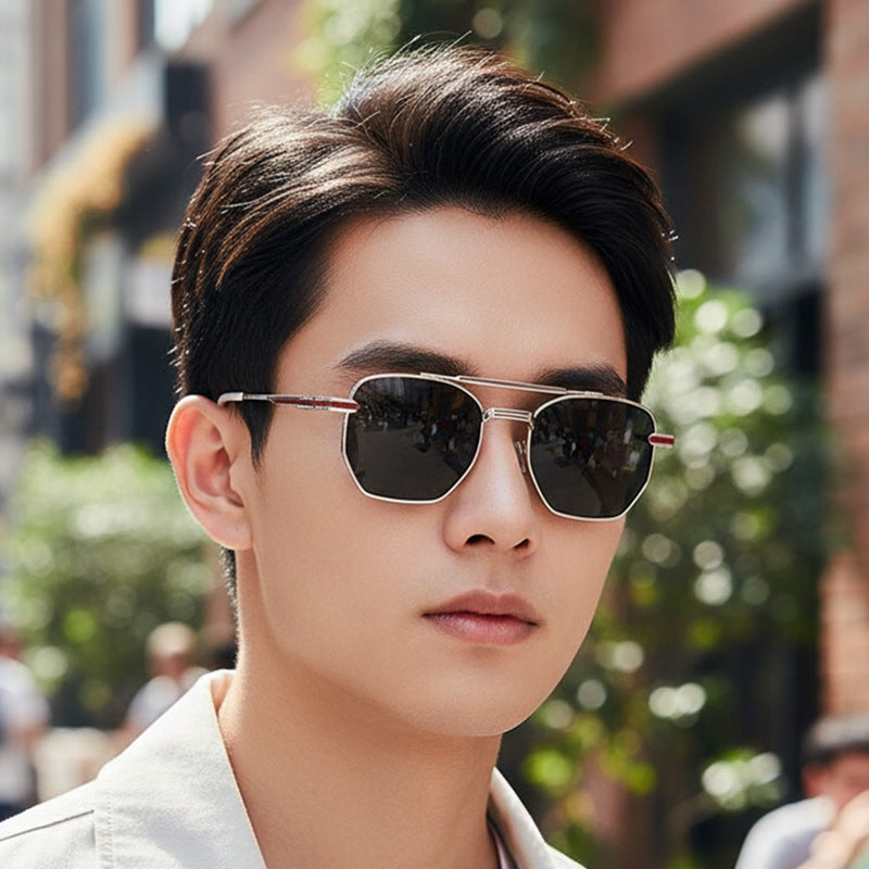Damen Elegante Sonnenbrille im Retro-Stil mit einem luxuriösen Rahmen Brehn