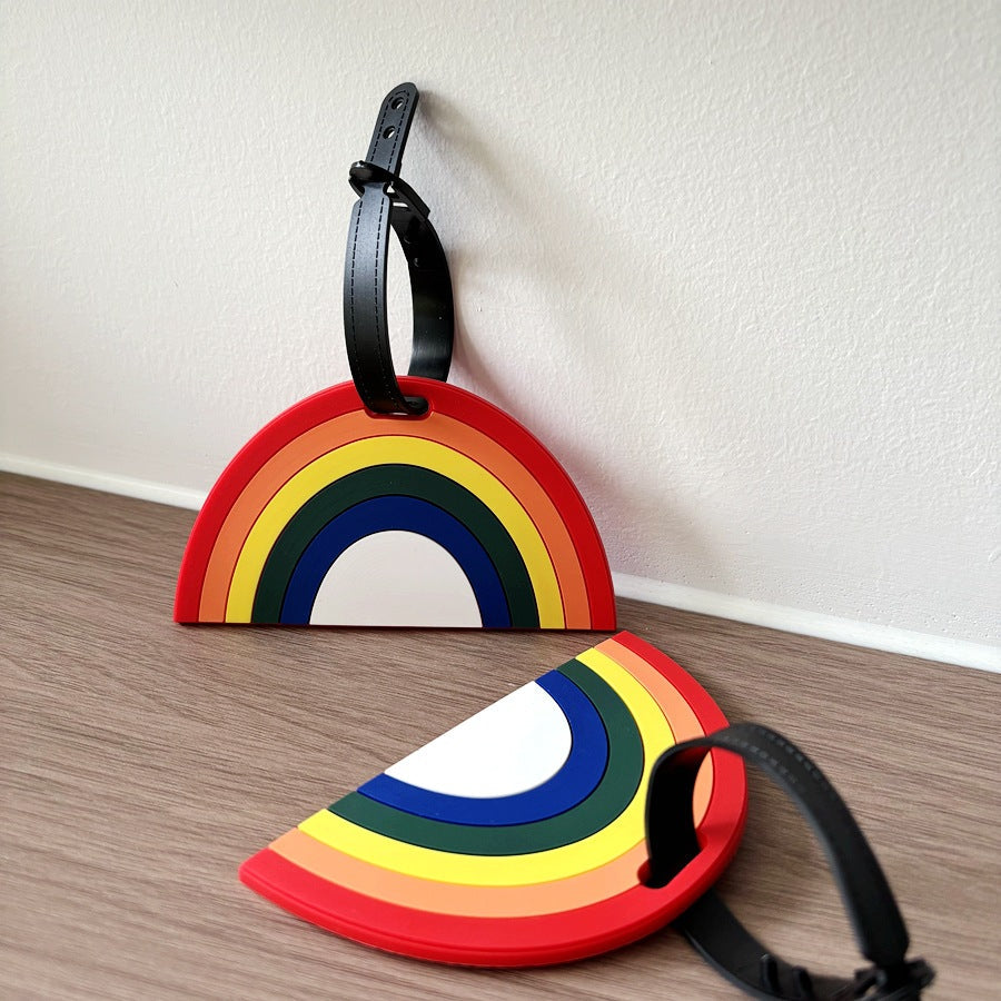 Bunte Silikon Regenbogen Gepäckanhänger Brehn