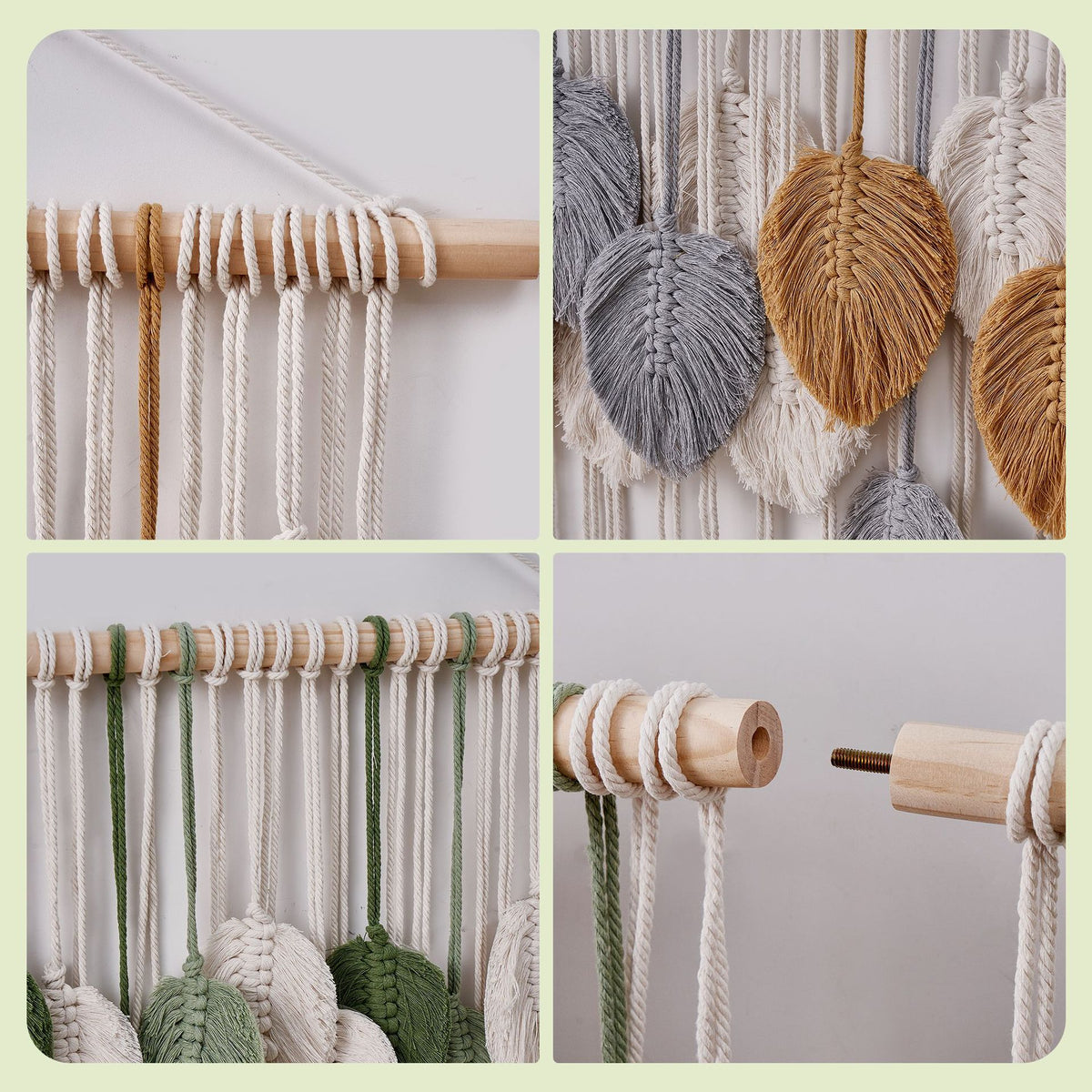 Woven Leaf Wanddekoration