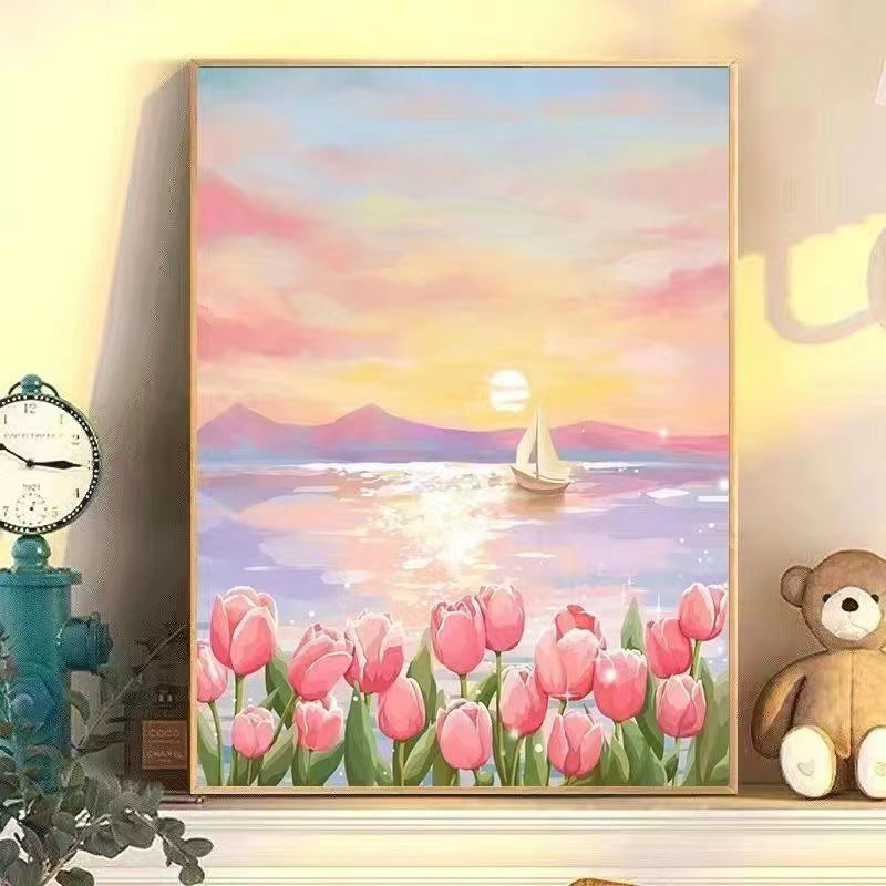 Floral Landscape Leinwandkunst Brehn