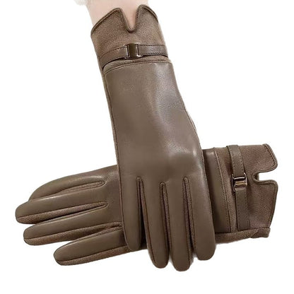 Luxuriöse Leder-Touchscreen-Handschuhe Brehn