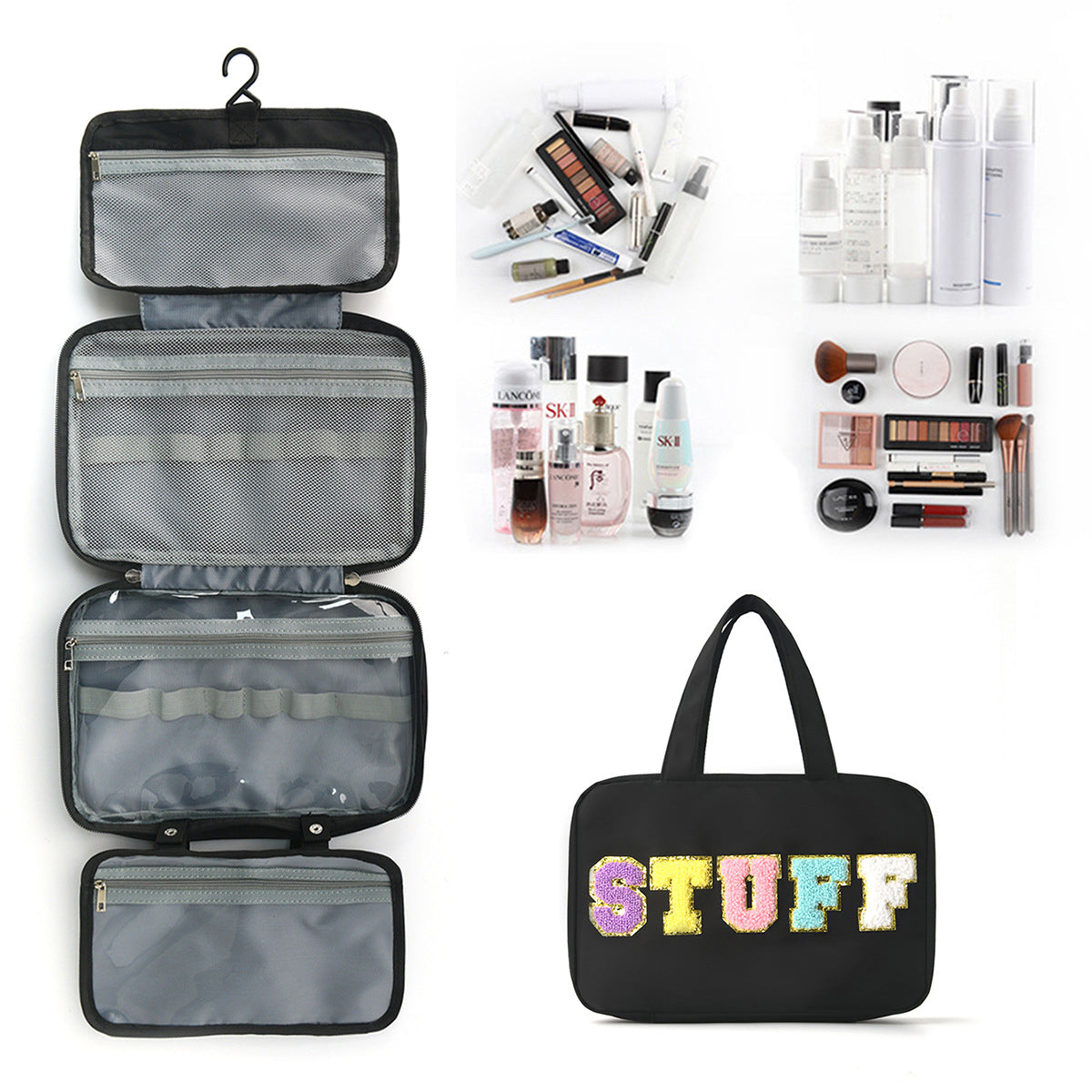 Multifunktionale Kosmetik-Organizer Tasche mit Aufhängbarem Design Brehn