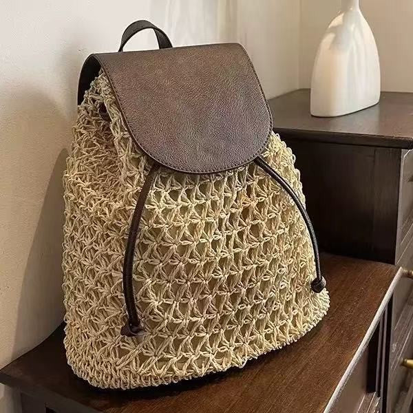 Handgefertigte Rucksacktasche Aus Natürlichem Material Brehn