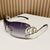 Damen futuristische Sonnenbrille mit verspieltem Design Brehn