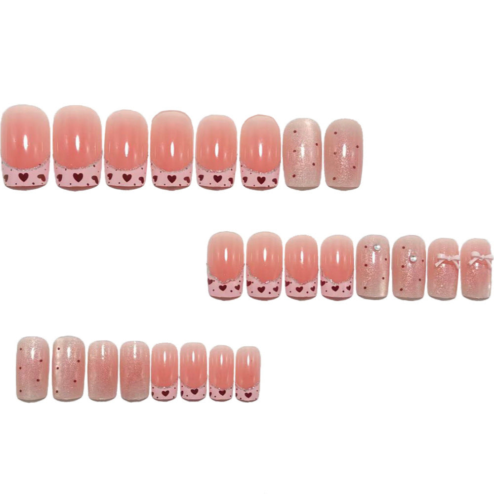 Kunstnagelset mit Elegantem Schleifen-Design Brehn