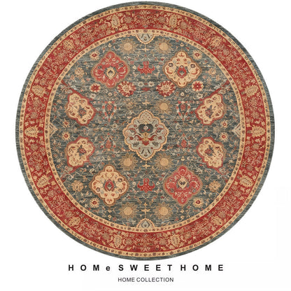 Vintage-inspirierter runder Teppich