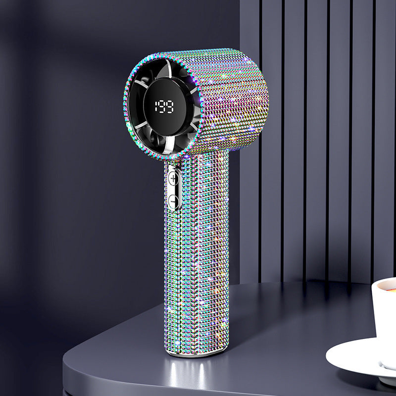 Herren Handlicher und stylischer Ventilator mit LED-Anzeige Brehn
